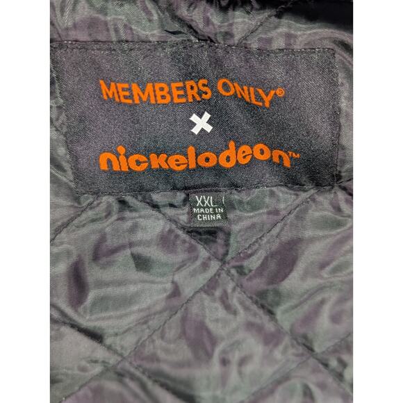 Spongebob Quilted Bomber Jacket XXL By Members Only & Nickelodeon - Picture 7 of 13
